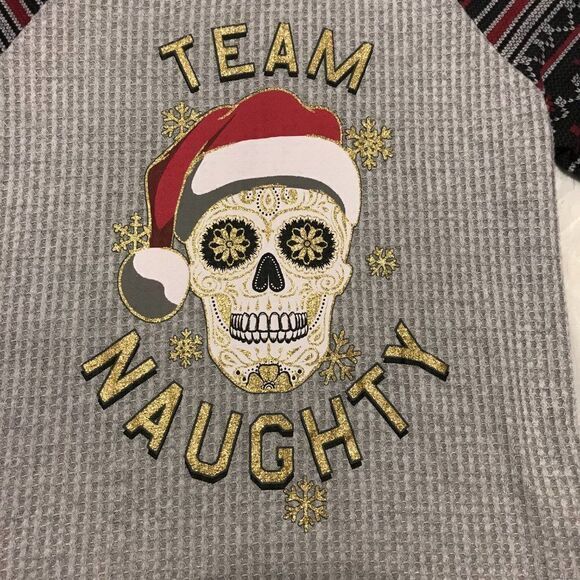 No Boundaries Team Naughty long sleeve top L/G 11-13‎ - Picture 2 of 3